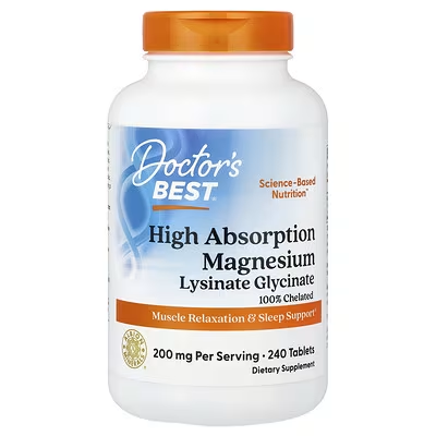 Doctor’s Best Magnesium Lysinate Glycinate 240 Tablets In Pakistan