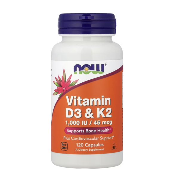 Now Foods Vitamin D3 & K2 120 Capsules In Pakistan