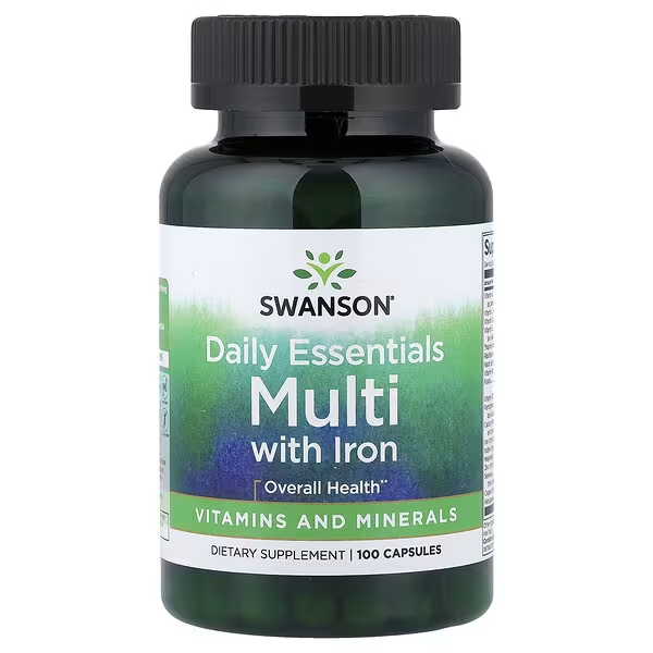 Swanson Daily Essentials Multi With Iron 100 Capsules In Pakistan