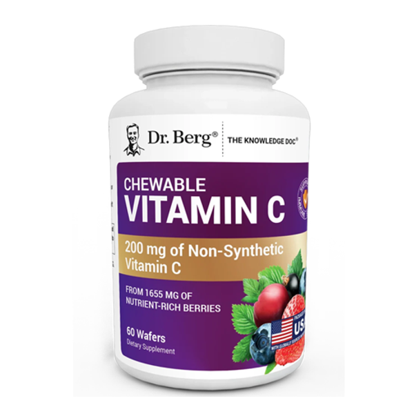 Dr. Berg Non-gmo Chewable Vitamin C Complex 60 Wafers In Pakistan