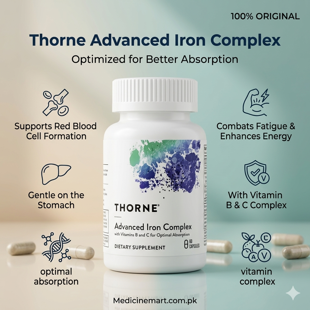Thorne Advanced Iron Complex 60 Capsules In Pakistan
