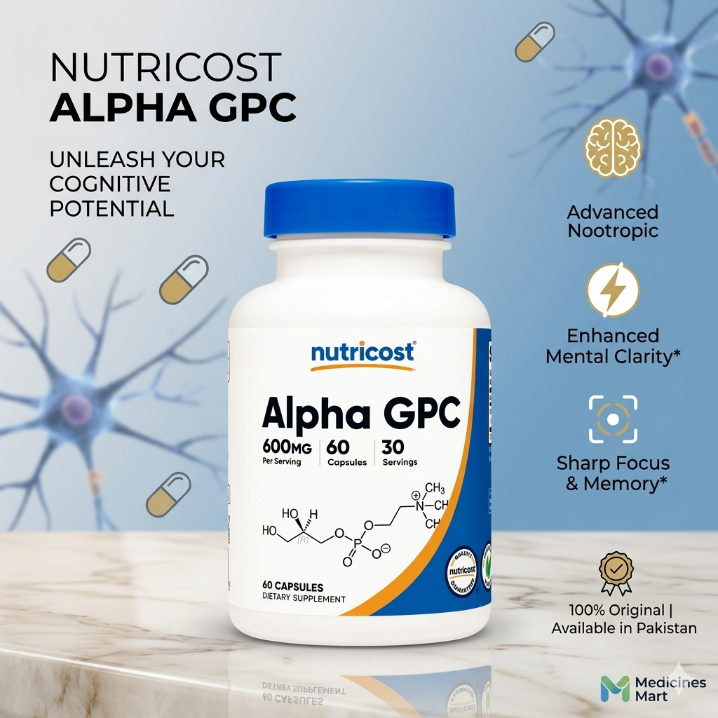 Nutricost Alpha Gpc 300mg 60 Capsules In Pakistan