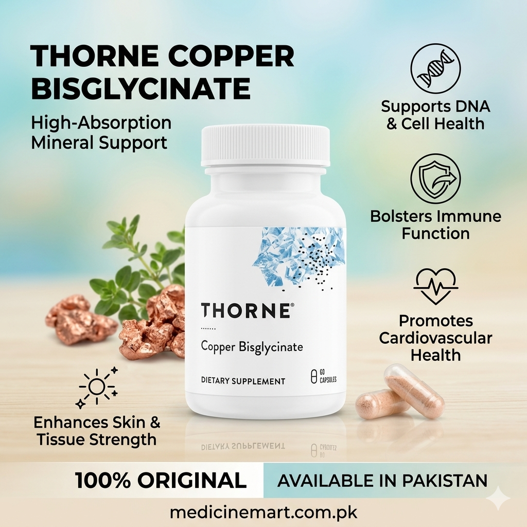Thorne Copper Bisglycinate 2 Mg 60 Capsules In Pakistan