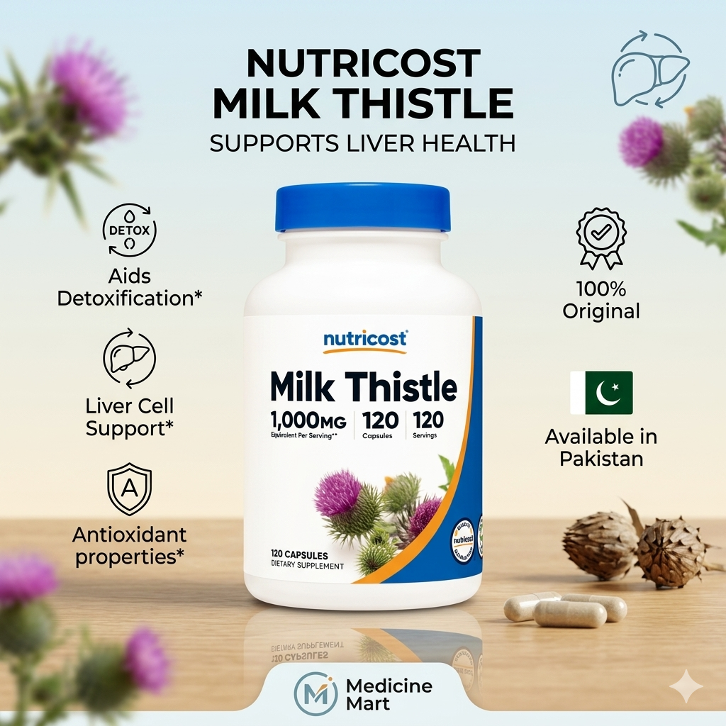 Nutricost Milk Thistle 1000mg 120 Capsules In Pakistan