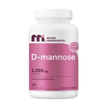 Micro Ingredients Pure D-mannose 1300 Mg With Cranberry Veggie Capsules