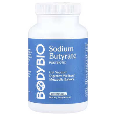 Bodybio Sodium Butyrate 100 Capsules