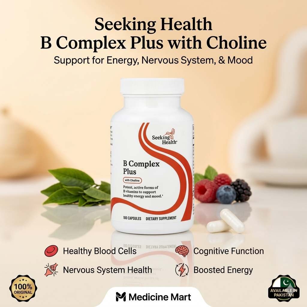 Seeking Health B Complex Plus With Choline 100 Capsules In Pakistan