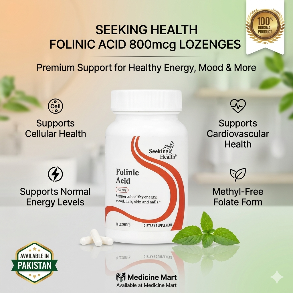 Seeking Health Folinic Acid 800 mcg 60 Lozenges In Pakistan