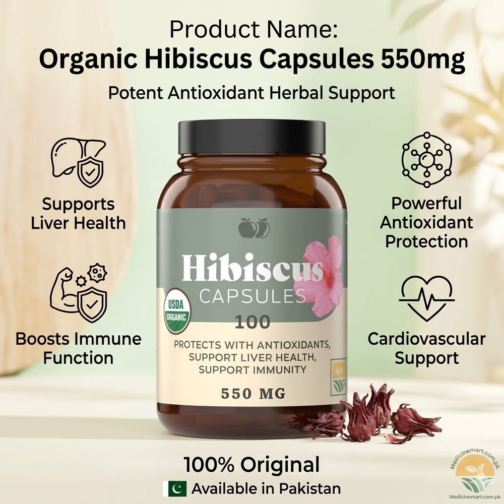 Hibiscus 550mg 100 Capsules
