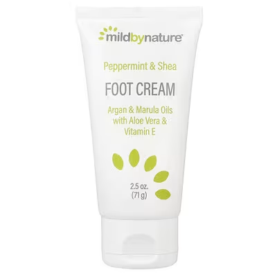 Mild By Nature Peppermint & Shea Foot Cream 2.5 Oz