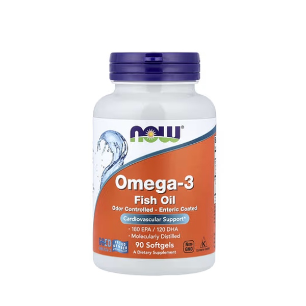 NOW Foods Omega-3 Fish Oil 1000mg 100 Softgels in Pakistan