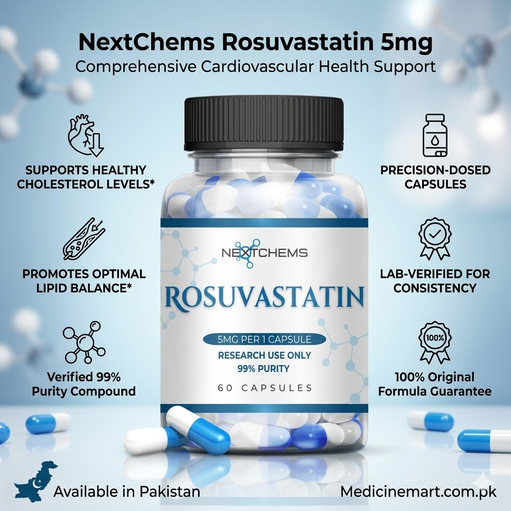 Nextchems Rosuvastatin 5mg 60 Capsules