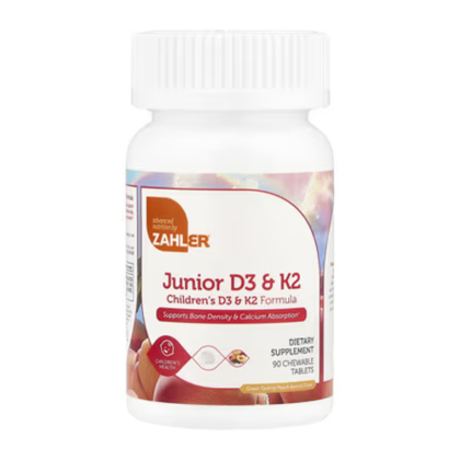 Zahler Junior D3 & K2 Peach Apricot 90 Chewable Tablets In Pakistan