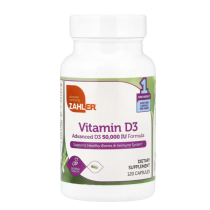 Zahler Vitamin D3 1,250 mcg (50,000 IU) 120 Capsules In Pakistan