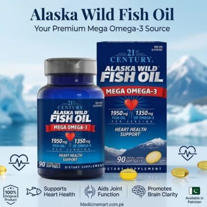 21st Century Alaska Wild Fish Oil Mega Omega-3 90 Softgels