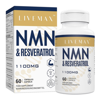 LiveMax NMN & Resveratrol Capsules 1100MG