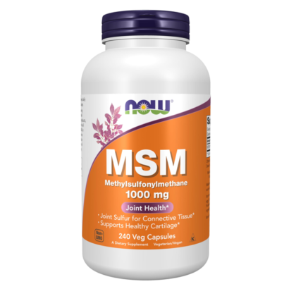 NOW Foods MSM Methylsulfonylmethane 1000mg 120 Veg Capsules