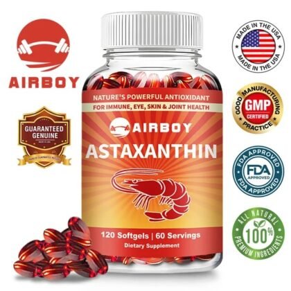 Airboy Astaxanthin Softgels for Antioxidant Support in Pakistan