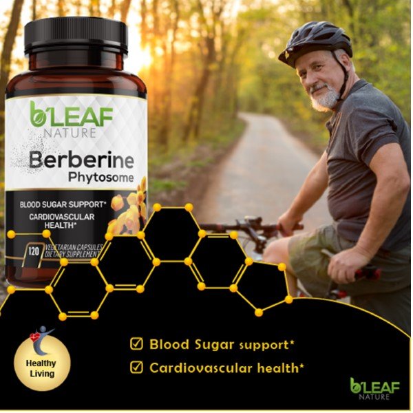 B Leaf Nature Berberine Phytosome 120 Capsules