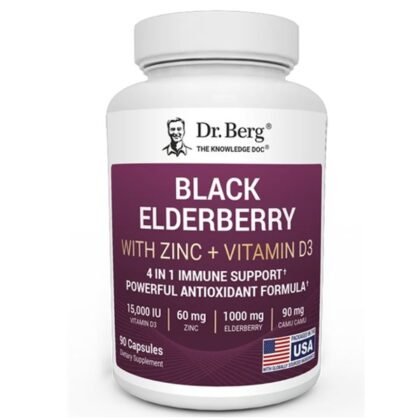 Dr. Berg Black Elderberry 1000mg with Zinc & Vitamin D3 in Pakistan