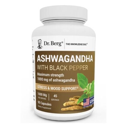 Dr. Berg Ashwagandha with BioPerine 90 Vegetable Capsules in Pakistan
