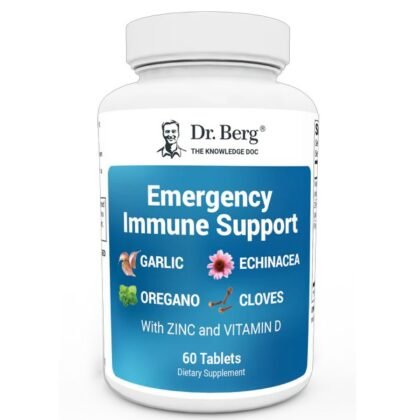 Dr. Berg Emergency Immune Support with Zinc & Vitamin D 60 Tablets