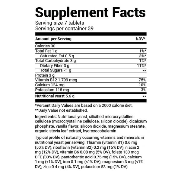 Dr. Berg Nutritional Yeast 270 Tablets