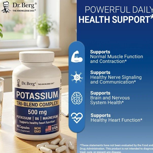 Dr. Berg Potassium Tri-Blend Complex