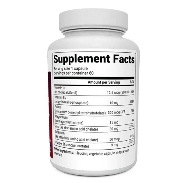 Dr. Berg Zinc 30mg with Magnesium, D3 & Selenium 60 Capsules