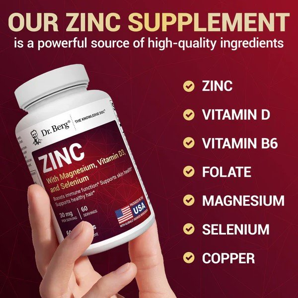 Dr. Berg Zinc 30mg with Magnesium,