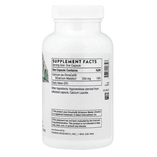 Thorne Calcium 120 Capsules 250 Mg Per Capsule