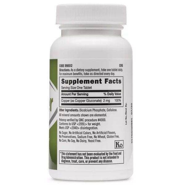 GNC Copper 2mg 100 Tablets in Pakistan