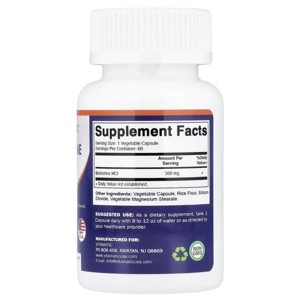 Vitamatic Berberine 500mg 60 Vegetable Capsules in Pakistan