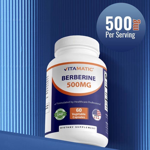 Vitamatic Berberine 500mg 60 Vegetable Capsules in Pakistan