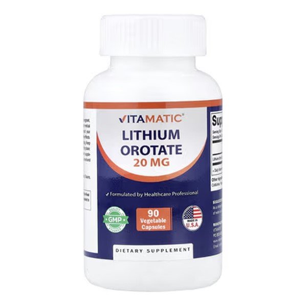 Vitamatic Lithium Orotate 20mg 90 Capsules in Pakistan