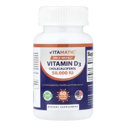 Vitamatic Vitamin D3 50,000 IU 60 Capsules in Pakistan