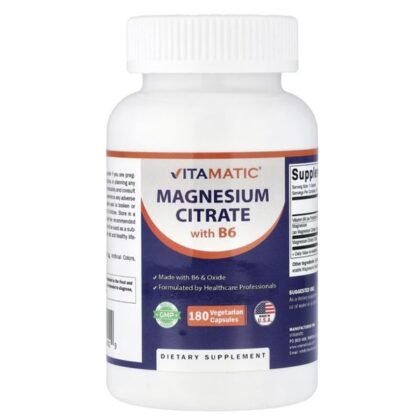 Vitmatica Magnesium Citrate with B6 180 Capsules